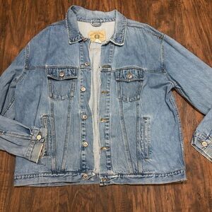 Vintage Y2K 2000 Big Ring Arizona Trucker Denim Jean Jacket